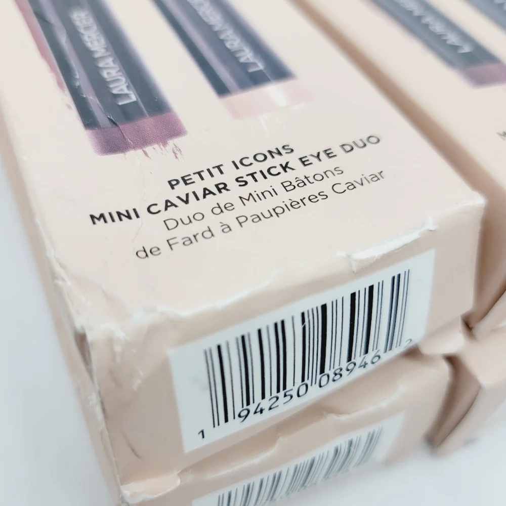 Mini Caviar Stick Eye Duo Laura Mercier Brand New In Box Rose Gold Dark Cocoa